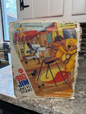 Vintage 1973 Mattel Big Jim Kung Fu Studio Playset No. 7321